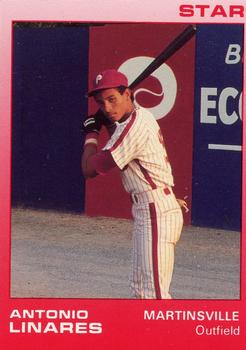 1988 Star Martinsville Phillies Red #22 Antonio Linares Front