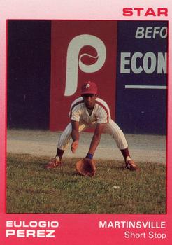 1988 Star Martinsville Phillies Red #27 Eulogio Perez Front
