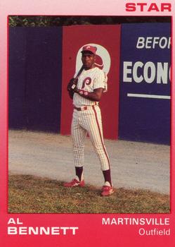 1988 Star Martinsville Phillies Red #3 Al Bennett Front