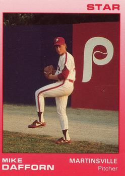 1988 Star Martinsville Phillies Red #9 Mike Dafforn Front