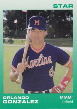 1988 Star Miami Marlins #8 Orlando Gonzalez Front