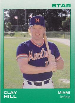 1988 Star Miami Marlins #9 Clay Hill Front