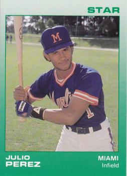 1988 Star Miami Marlins #18 Julio Perez Front