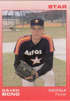 1988 Star Osceola Astros #4 Daven Bond Front