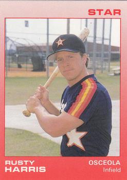 1988 Star Osceola Astros #12 Rusty Harris Front