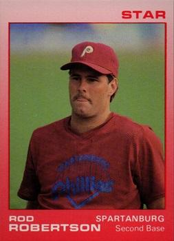 1988 Star Spartanburg Phillies #18 Rod Robertson Front