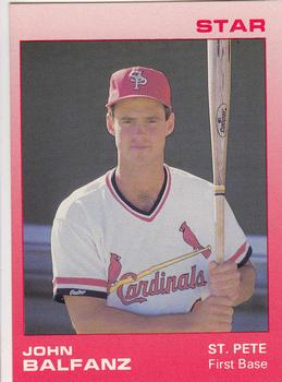 1988 Star St. Petersburg Cardinals #1 John Balfanz Front