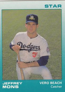 1988 Star Vero Beach Dodgers #17 Jeffrey Mons Front