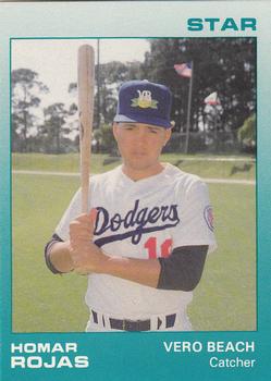 1988 Star Vero Beach Dodgers #22 Homar Rojas Front