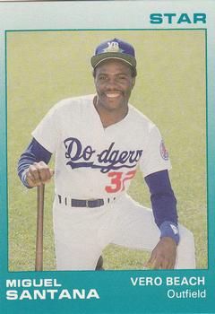 1988 Star Vero Beach Dodgers #23 Miguel Santana Front