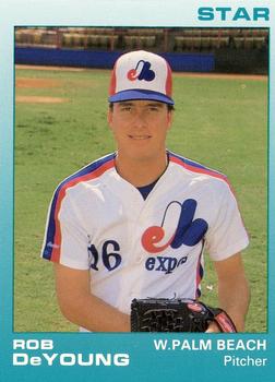 1988 Star West Palm Beach Expos #8 Rob DeYoung Front