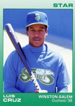 1988 Star Winston-Salem Spirits #2 Luis Cruz Front