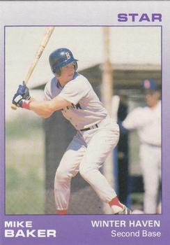 1988 Star Winter Haven Red Sox #3 Mike Baker Front