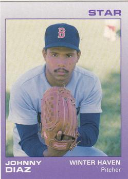 1988 Star Winter Haven Red Sox #7 Johnny Diaz Front