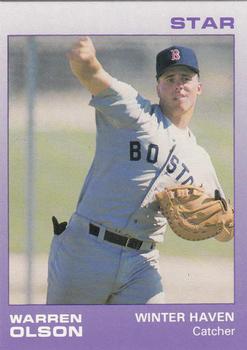 1988 Star Winter Haven Red Sox #17 Warren Olson Front