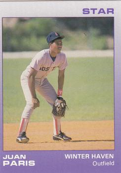 1988 Star Winter Haven Red Sox #19 Juan Paris Front