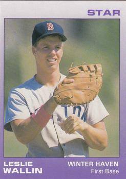 1988 Star Winter Haven Red Sox #25 Leslie Wallin Front