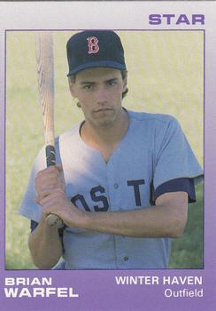 1988 Star Winter Haven Red Sox #26 Brian Warfel Front