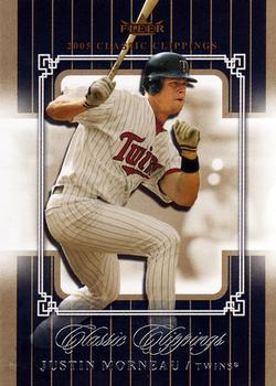 2005 Fleer Classic Clippings #24 Justin Morneau Front