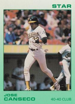 1989 Star Jose Canseco #9 Jose Canseco Front