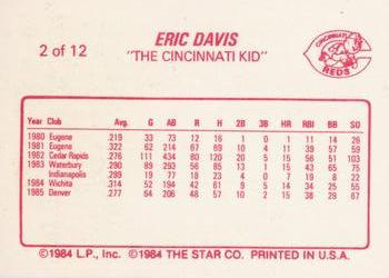 1988 Star Eric Davis #2 Eric Davis Back