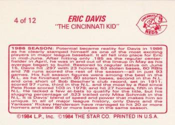 1988 Star Eric Davis #4 Eric Davis Back