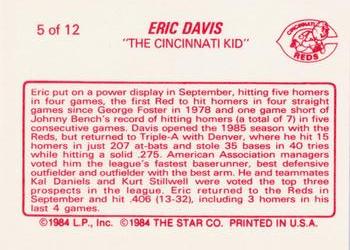 1988 Star Eric Davis #5 Eric Davis Back