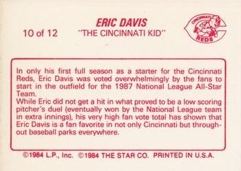 1988 Star Eric Davis #10 Eric Davis Back