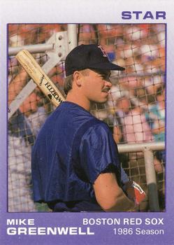 1989 Star Mike Greenwell Purple #6 Mike Greenwell Front