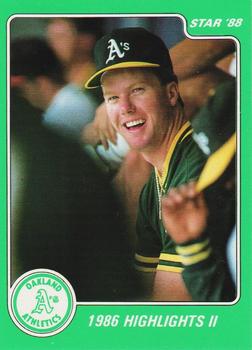 1988 Star Mark McGwire (Green) #10 Mark McGwire Front