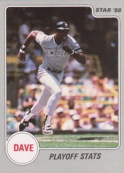 1988 Star Dave Winfield #3 Dave Winfield Front