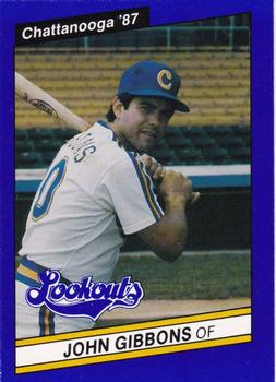 1987 Best Chattanooga Lookouts #22 John Gibbons Front