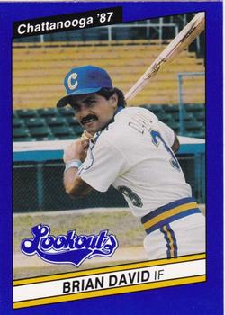 1987 Best Chattanooga Lookouts #23 Brian David Front