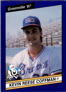 1987 Best Greenville Braves #20 Kevin Coffman Front
