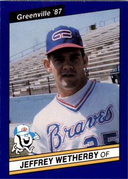 1987 Best Greenville Braves #21 Jeff Wetherby Front