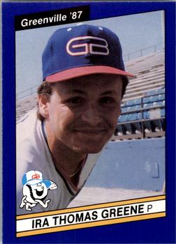 1987 Best Greenville Braves #23 Tommy Greene Front