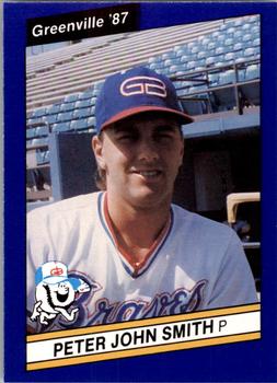 1987 Best Greenville Braves #24 Pete Smith Front
