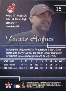 2005 Fleer Showcase #15 Travis Hafner Back