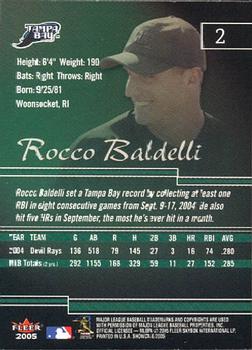 2005 Fleer Showcase #2 Rocco Baldelli Back