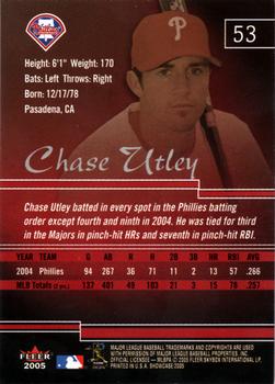 2005 Fleer Showcase #53 Chase Utley Back