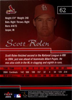 2005 Fleer Showcase #62 Scott Rolen Back