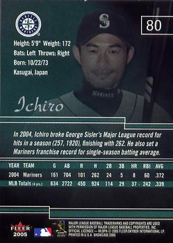 2005 Fleer Showcase #80 Ichiro Back