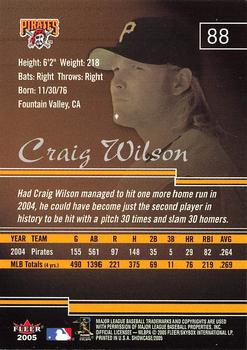 2005 Fleer Showcase #88 Craig Wilson Back