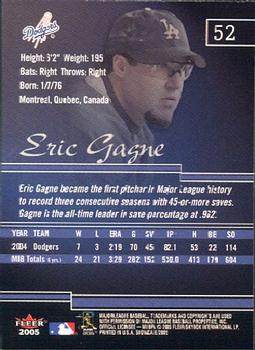 2005 Fleer Showcase #52 Eric Gagne Back