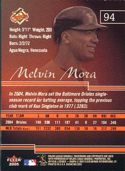 2005 Fleer Showcase #94 Melvin Mora Back