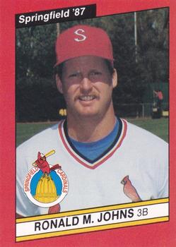 1987 Best Springfield Cardinals #6 Ronald M. Johns Front