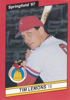 1987 Best Springfield Cardinals #7 Tim Lemons Front