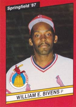 1987 Best Springfield Cardinals #10 William E. Bivens Front