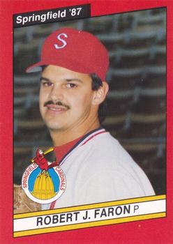 1987 Best Springfield Cardinals #11 Robert J. Faron Front