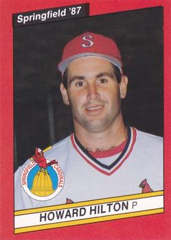 1987 Best Springfield Cardinals #13 Howard Hilton Front